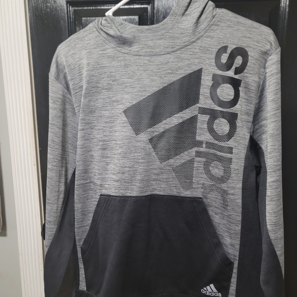 Adidas Men's Heather Gray Hoodie